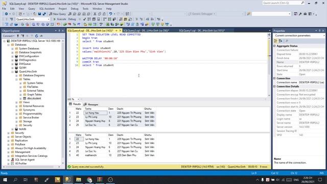 Demo mức cô lập Read Commited , Read Uncommited solve the problems about Dirty read in SQL смотреть онлайн