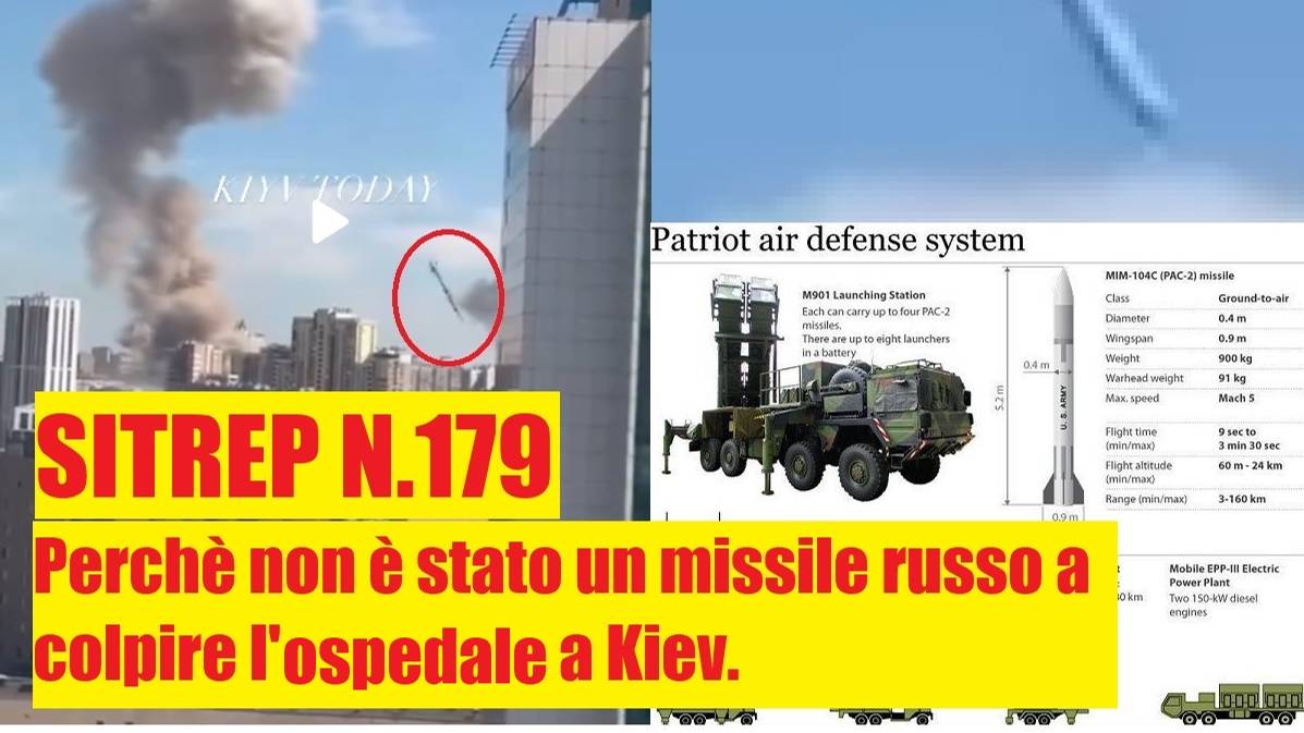 SITREP 179 Perchè Non è Stato Un Missile Russo A Colpire L'ospedale A Kiev