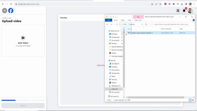 How To Upload Facebook Reels Video on PC (Step By Step) смотреть онлайн