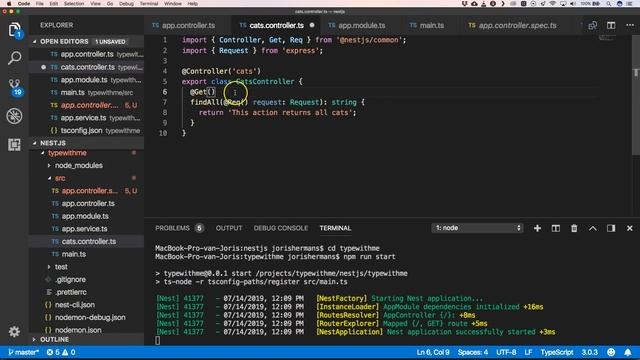Typescript: framework nestjs смотреть онлайн