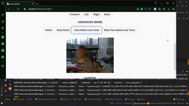 Python OpenCv - Tello Drone and Face Detect смотреть онлайн
