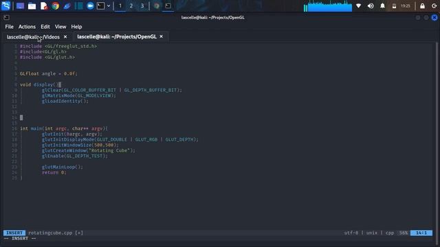 How To Code A Rotating 3D Cube Using OpenGL C++ смотреть онлайн