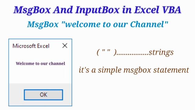 Ms Excel MsgBox and Input Box - Excel VBA. #excel #macro #VBA смотреть онлайн
