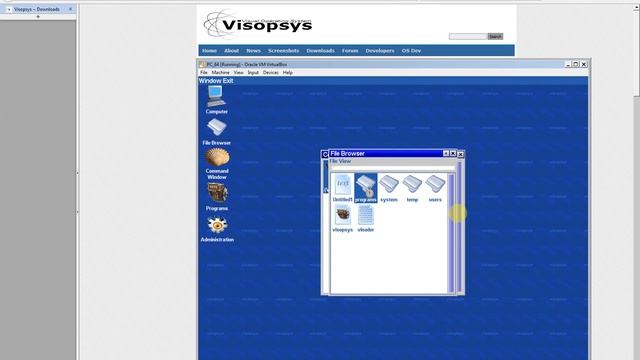 Install VisOpSys into USB Memory and Run from VirtualBox (Windows) смотреть онлайн