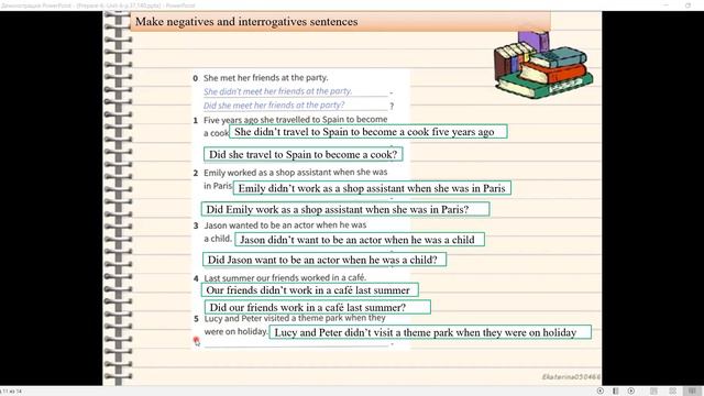 Grammar practice. Past Simple: negative and questions смотреть онлайн