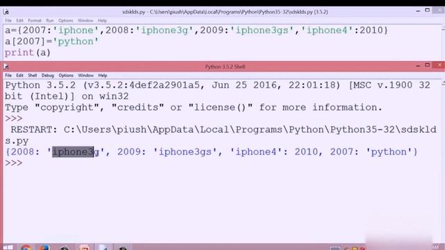 33-Access Update Delete Dictionary|python tutorials for absolute beginners смотреть онлайн