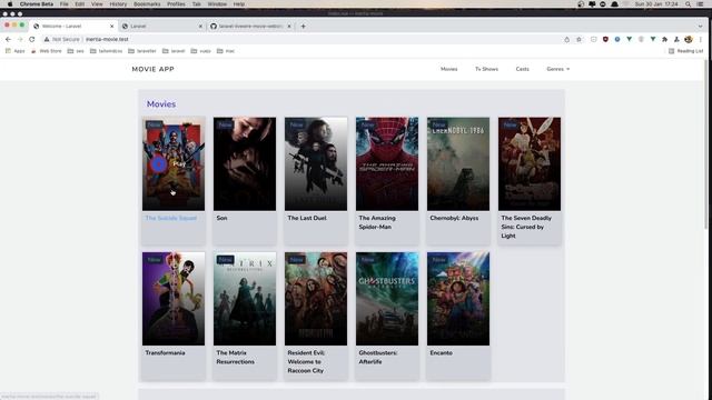 #6 Laravel Inertia Movie App | Movie Index Frontend | Laravel Tutorial смотреть онлайн