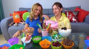 МОРОЖЕНОЕ Челлендж с моей НАГЛОЙ ПОДРУГОЙ Ice Cream Challenge Инна vs Люда