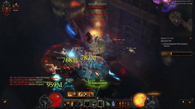 Diablo 3, Season 20, 11:27am: Barbarian, Wrath of the Wastes; paragon 775. Farming mats. смотреть онлайн