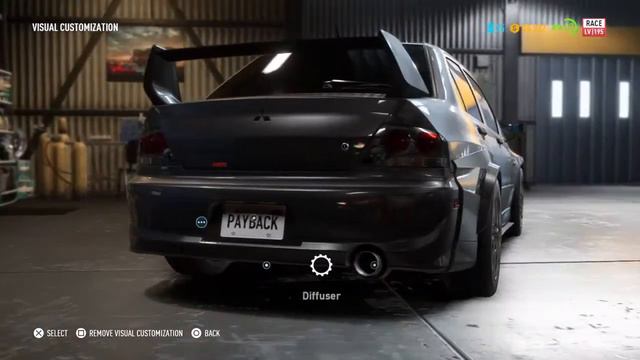 NFS Payback | Evo IX Race Customization смотреть онлайн