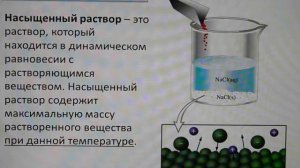 Растворимость веществ. Виды растворов. Насыщенность растворов.