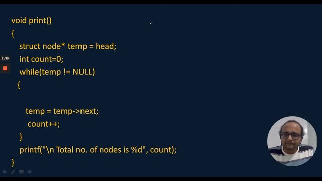 Counting number of nodes in Linked List смотреть онлайн