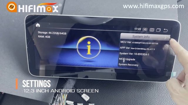 12.3 Inch Android 10 Navigation Mercedes Benz Command NTG 5.0 GPS Screen Apple Carplay Android Auto