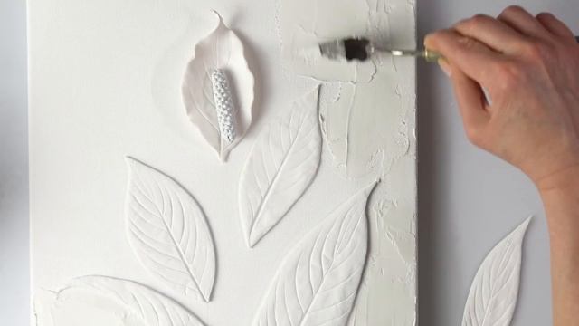 Easy Bubble Wrap 3D TEXTURE + Pouring Art - Peace Lily | AB Creative Tutorial смотреть онлайн