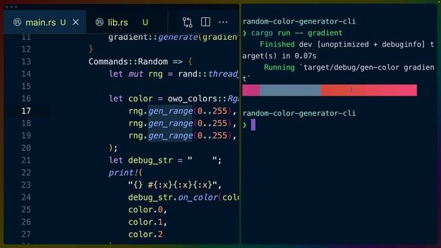 Generating colors with Clap v4 and palette смотреть онлайн