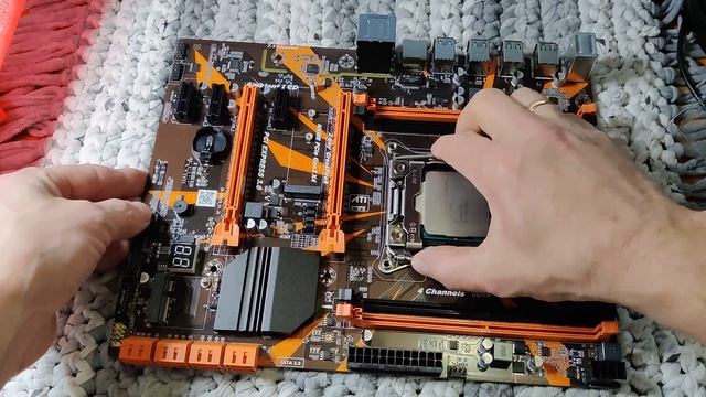 Мамка Atermiter x99 pc4 ddr4 d4 с процессором Xeon 2640 v3 смотреть онлайн