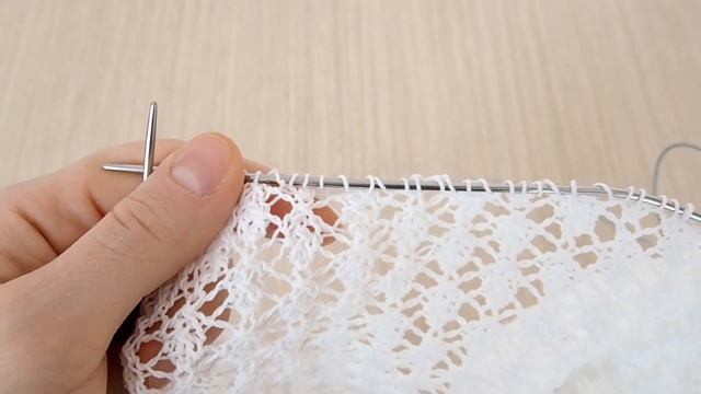 Вяжем косынку спицами на любой размер. Часть 3/Handkerchief With Needles. Part 3