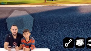 Папа Роб и Ярик играют в "Привет, сосед"