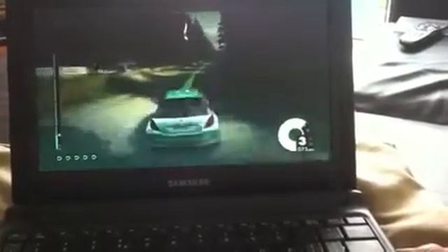 Samsung N150 Plus Netbook Playing Dirt 3 Using OnLive