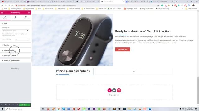 How to Create a Landing Page in WordPress with Elementor Page Builder ✅ 02 смотреть онлайн