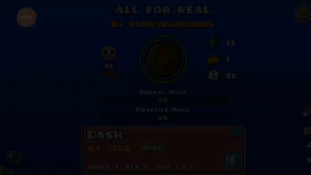 Играем в Recent уровни в Geometry Dash