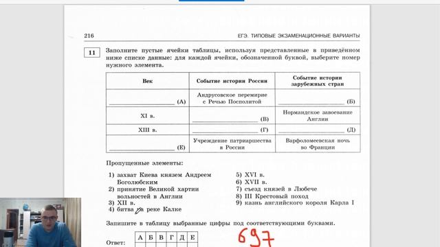 Разбор ЕГЭ по истории 2021 года, вариант 17, урок Ощепкова смотреть онлайн