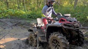 Квадроцикл новый 2024 BRP XMR 1000 в своей стихии mud offroad #запрудклуб