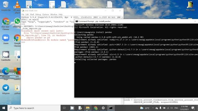 Solved: Python: No module named 'pandas' смотреть онлайн