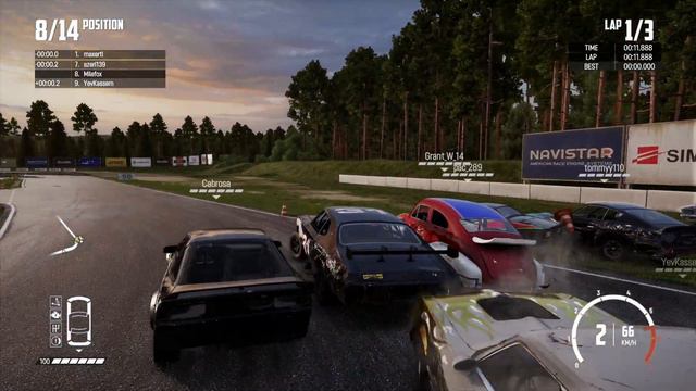 Wreckfest (PS4) multiplayer смотреть онлайн