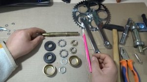 Ремонт кареточного узла минского дорожного велосипеда, ММВЗ Аист