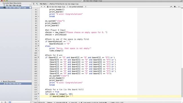 Simple Tic-Tac-Toe Game in Python (Part 3) смотреть онлайн