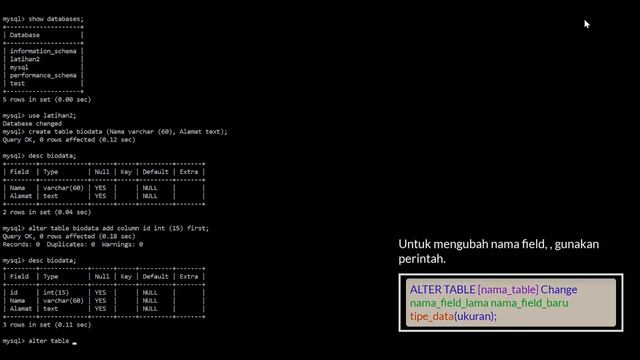 Membuat Data Base menggunakan my SQL SERVER part 1 смотреть онлайн