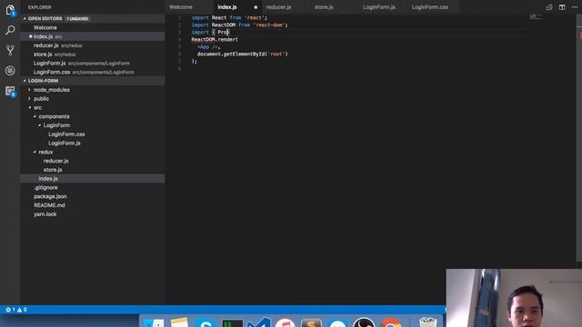 React Redux Login Form tutorial смотреть онлайн