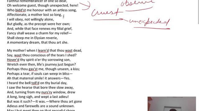 On the receipt of my mother's picture | William Cowper | BA Part II | MSBU | Our Guruji смотреть онлайн