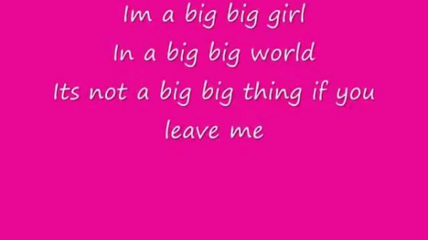 Emilia   Im a Big Big Girl, Lyrics