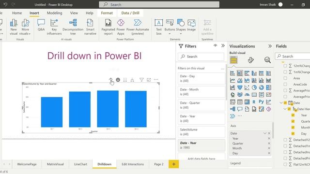 Drill down in Power BI in Telugu | Power BI Telugu смотреть онлайн