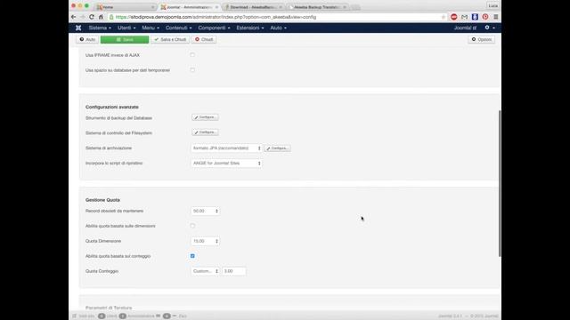 Tutorial - BACKUP E RIPRISTINO DI UN SITO JOOMLA CON AKEEBA BACKUP смотреть онлайн