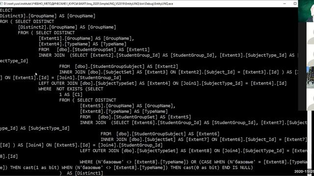 Лекция №7 по курсу БКИТ - 25.11.2020 - Технология Entity Framework в языке C#. смотреть онлайн
