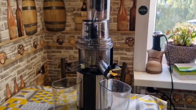 Соковыжималка шнековая Kitfort KT-1122. Волшебный яблочный сок! смотреть онлайн