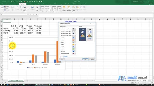 Start all Excel charts with color scheme (corporate colors?) смотреть онлайн