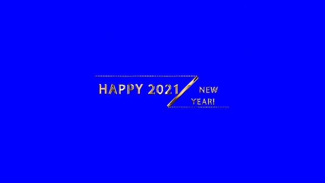 ?2021 Happy New Year & Merry Christmas on blue screen. Новогодние надписи на английском языке. смотреть онлайн
