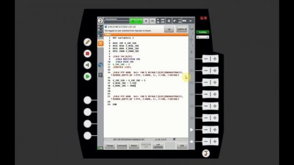 How to use variables in KUKA robot