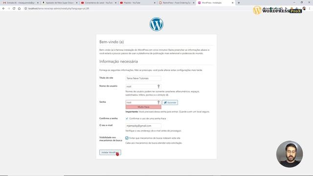 Como Criar Um Segundo Site Wordpress Mais Tema Neve No Wamp Server (Localhost) смотреть онлайн
