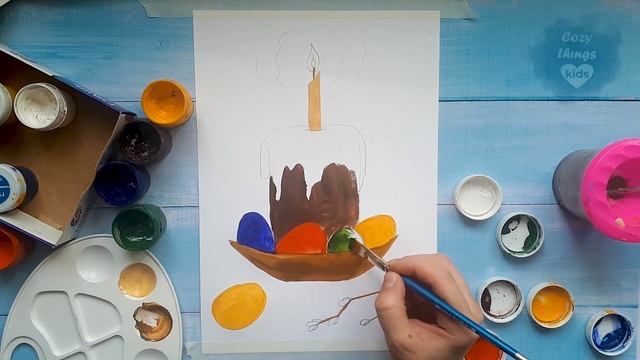 КАК НАРИСОВАТЬ рисунок к ПАСХЕ. Просто и интересно!