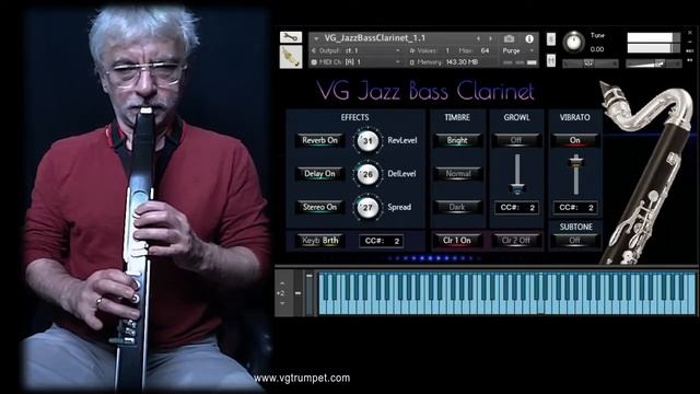 AKAI EWI and Jazz Bass Clarinet NI Kontakt sound library. Woodwind and brass nki, wav, vst. смотреть онлайн