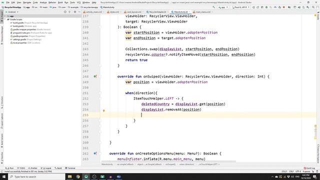 RecyclerView Swipe to Delete in Android Studio - Part 4 смотреть онлайн