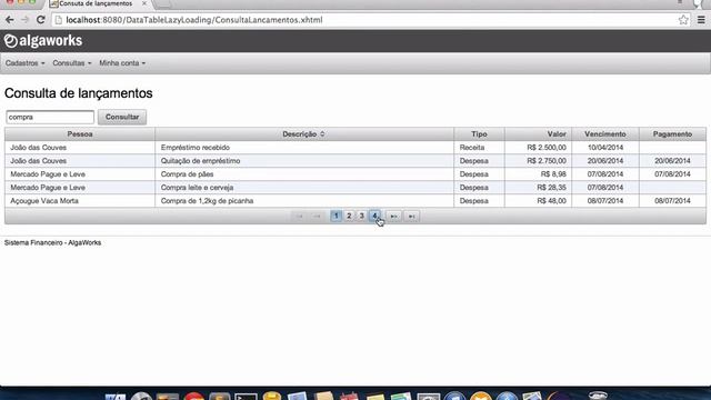 Paginação de DataTable do PrimeFaces com Lazy Loading смотреть онлайн
