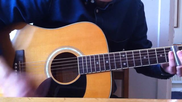 Slide guitar Jam in open D tuning смотреть онлайн