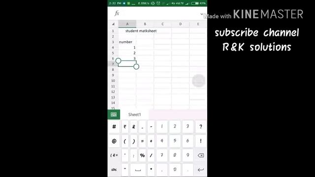 How to use Microsoft Excel in android smartphones.MS EXCEL part-1 смотреть онлайн