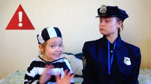 Лера и полицейский рассказывают детям правила поведения на улице